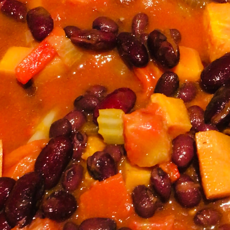 Our Latest and Tastiest New Recipe - 5 Bean Chocolate Chilli packed with Protein and Plant foods