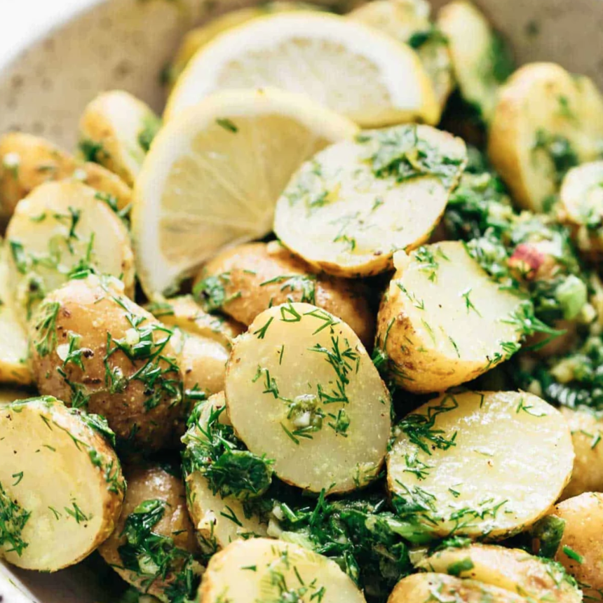 Simple Potato Salad With Dill & Lemon Fresh Herb Salt
