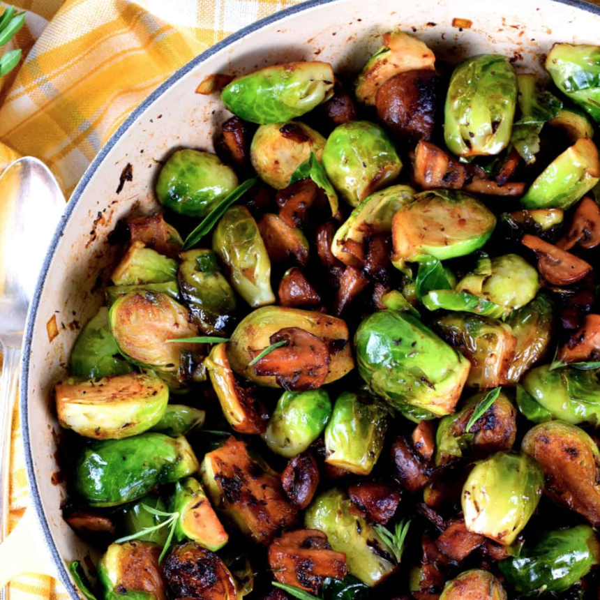 Yummy Pan Roasted Brussel Sprouts with Original Italian!