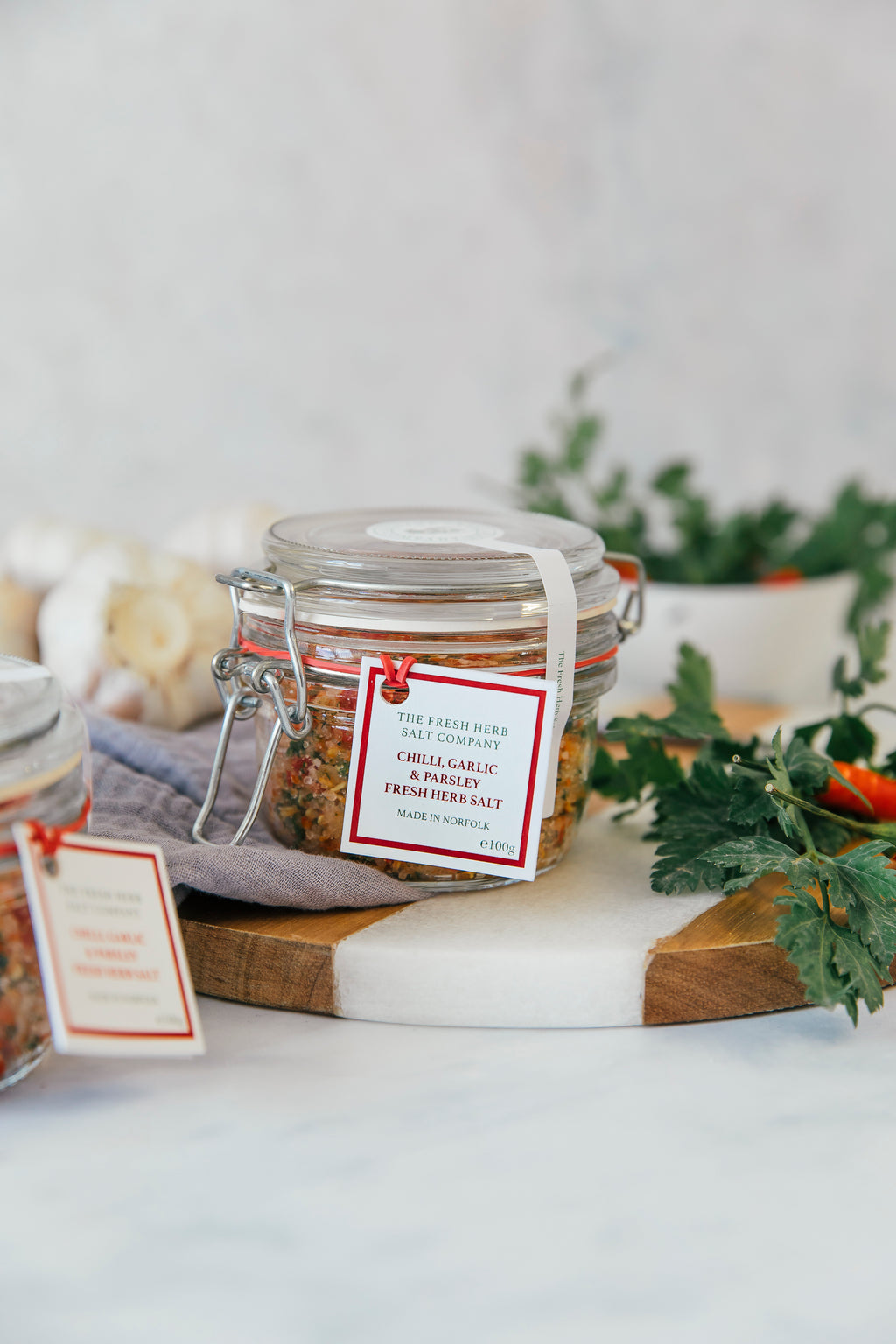 Chilli, Garlic and Parsley Fresh Herb Sea Salt Seasoning 100g