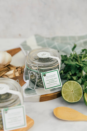 Coriander, Lime and Garlic Fresh Herb Sea Salt Seasoning 100g